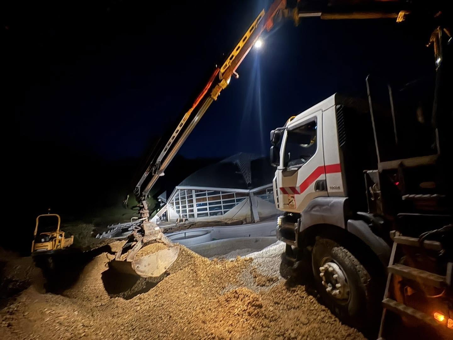 Terrassement de nuit en Moselle — LM2T